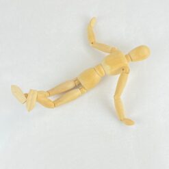 Medinė statula – dailininko manekenas 5x8x31 cm