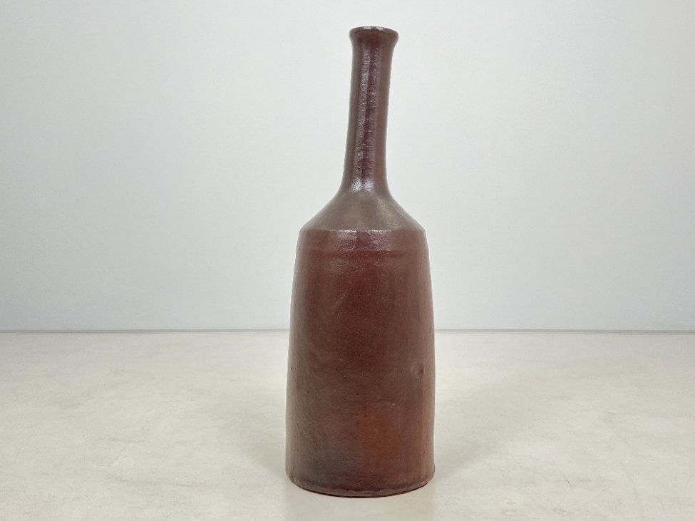 HN0156-vazos-2 Keramikinė rudos spalvos vaza 33x33x93 cm