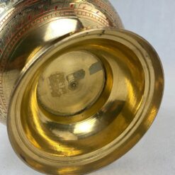 Žalvarinė spalvotais raštais marginta vaza 23x23x27,5 cm