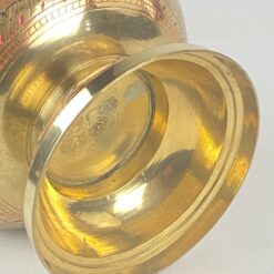 Žalvarinė spalvotais raštais marginta vaza 23x23x27,5 cm