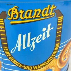 Vintažinė sausainių dėžutė “Brandt” 14x14x13 cm