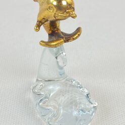 Stiklinė statulėlė “Delfinas ant bangos” 5x3x7 cm