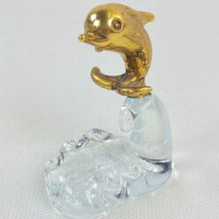 Stiklinė statulėlė “Delfinas ant bangos” 5x3x7 cm