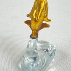 Stiklinė statulėlė “Delfinas ant bangos” 5x3x7 cm