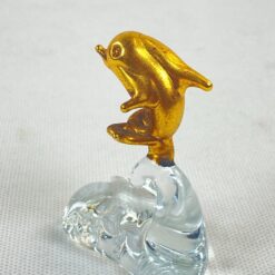 Stiklinė statulėlė “Delfinas ant bangos” 5x3x7 cm