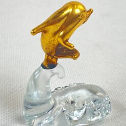 Stiklinė statulėlė “Delfinas ant bangos” 5x3x7 cm