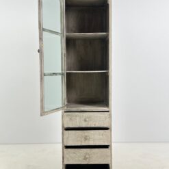 Sendintas provanso stiliaus bufetas su keturiais stalčiais 46x55x191 cm