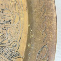 Marokietiško stiliaus pakabinama apvali žalvarinė dekoracija 2,5x55x55 cm