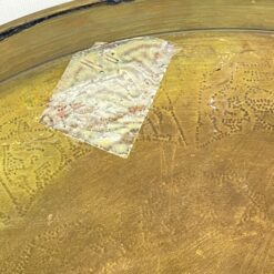 Marokietiško stiliaus pakabinama apvali žalvarinė dekoracija 2,5x55x55 cm