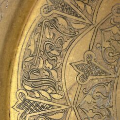 Marokietiško stiliaus pakabinama apvali žalvarinė dekoracija 2,5x55x55 cm