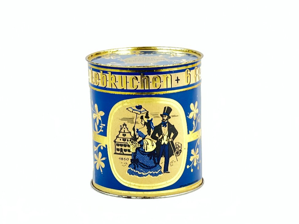 HN0283-dezutes-2 Vintažinė skardinė sausainių dėžutė “Lebkuchen” 10,5×10,5×12 cm