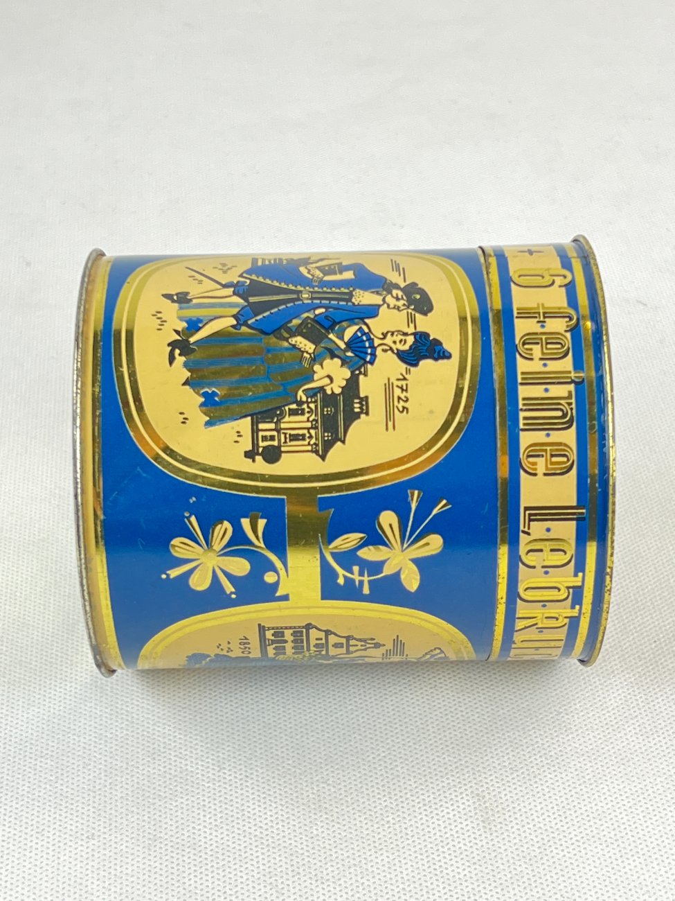 HN0283-dezutes-3 Vintažinė skardinė sausainių dėžutė “Lebkuchen” 10,5×10,5×12 cm