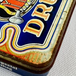 Vintažinė skardinė tabako dėžutė “Drum” 8x11x2,5 cm