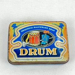 Vintažinė skardinė tabako dėžutė “Drum” 8x11x2,5 cm