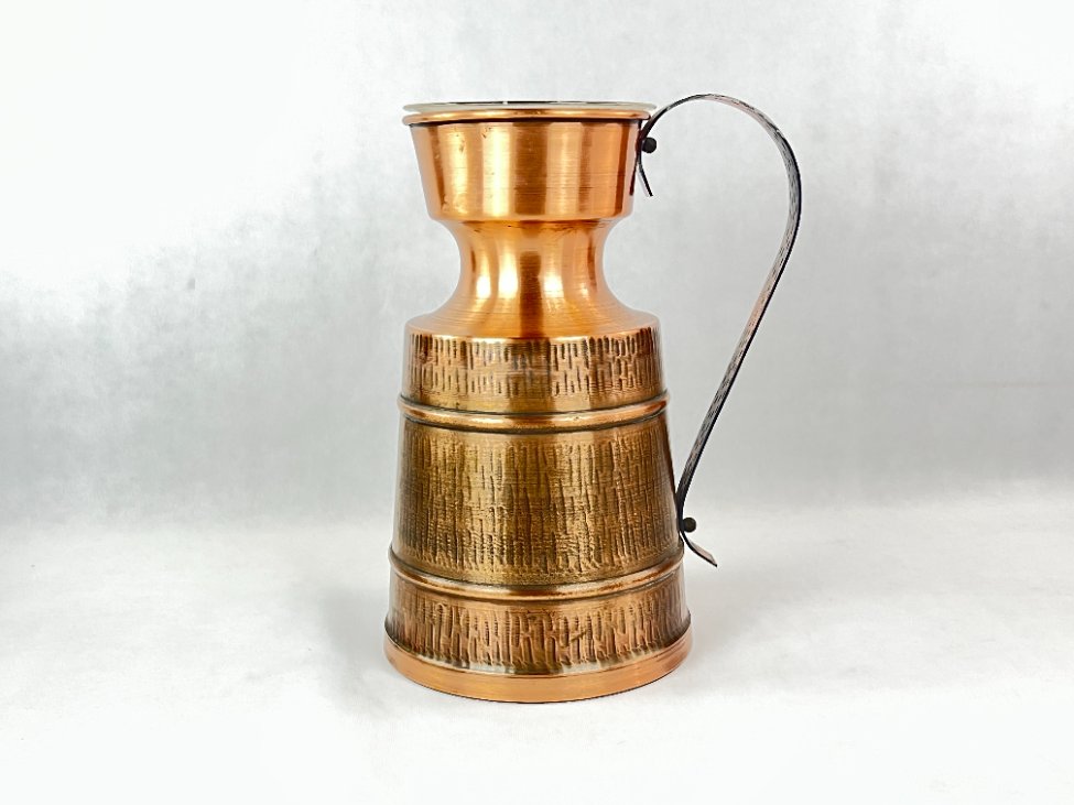 HN0289-metaliniai-indai-2 Varinis ąsotis su plastikiniu įdėklu 22,5x30x38,5 cm