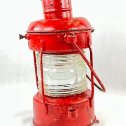 Raudonos spalvos jūrinio žibinto rėmas 30x34x47 cm