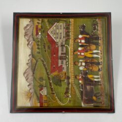 “Fisba Stoffels” įstiklinta skarelė su piemenimis ir jaučiais 1×30,5×30,5 cm