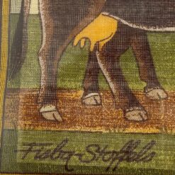 “Fisba Stoffels” įstiklinta skarelė su piemenimis ir jaučiais 1×30,5×30,5 cm