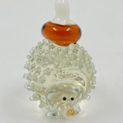 Stiklinė statulėlė “Ežys su grybu” 5x3x5 cm