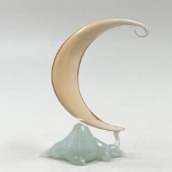 Stiklinė mėnulio ir debesies statula 4×9,5×12 cm