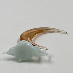 Stiklinė mėnulio ir debesies statula 4×9,5×12 cm