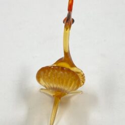 Spalvoto stiklo paukščio statulėlė 2,5x6x5,5 cm