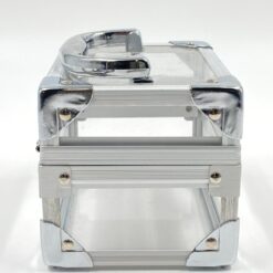 Plastikinis lagaminėlis su metalo rėmu 11x15x12 cm