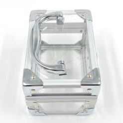 Plastikinis lagaminėlis su metalo rėmu 11x15x12 cm