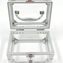 Plastikinis lagaminėlis su metalo rėmu 11x15x12 cm