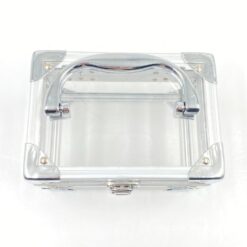 Plastikinis lagaminėlis su metalo rėmu 11x15x12 cm