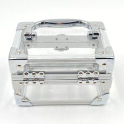 Plastikinis lagaminėlis su metalo rėmu 11x15x12 cm