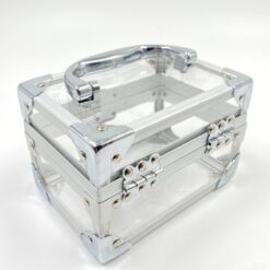 Plastikinis lagaminėlis su metalo rėmu 11x15x12 cm