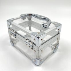 Plastikinis lagaminėlis su metalo rėmu 11x15x12 cm