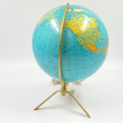 Šviečiantis stalinis gaublys žalvariniu rėmu 30x26x34,5 cm