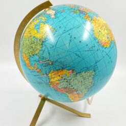 Šviečiantis stalinis gaublys žalvariniu rėmu 30x26x34,5 cm