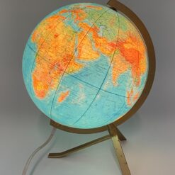 Šviečiantis stalinis gaublys žalvariniu rėmu 30x26x34,5 cm