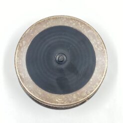 Sidabruoto metalo indas plastikiniu dugnu 13,5×13,5×4 cm