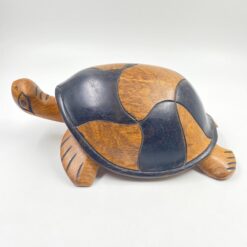 Vėžlio medinė statula 31x21x13 cm