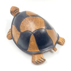 Vėžlio medinė statula 31x21x13 cm