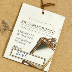 “Silviano Grifoni” sendintas veidrodis su kaspino imitacija 4x89x81 cm