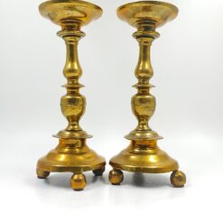 Žalvarinės žvakidės 2 vnt. komplektas 14,5×14,5×32 cm