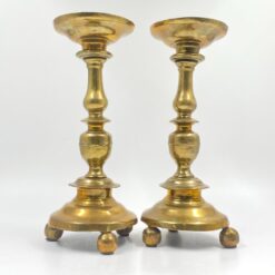 Žalvarinės žvakidės 2 vnt. komplektas 14,5×14,5×32 cm