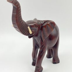 Medinė dramblio statula 12x26x33 cm