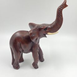 Medinė dramblio statula 12x26x33 cm