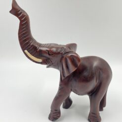 Medinė dramblio statula 12x26x33 cm