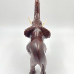 Medinė dramblio statula 12x26x33 cm