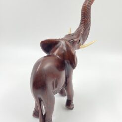 Medinė dramblio statula 12x26x33 cm