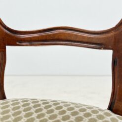 Raudonmedžio rėmo kėdė su gobeleno sėdimąja dalimi 48x50x95 cm, 48 cm