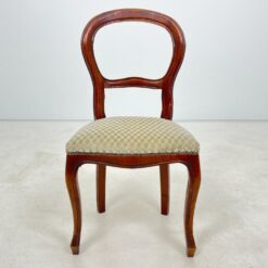 Raudonmedžio rėmo kėdė su gobeleno sėdimąja dalimi 48x50x95 cm, 48 cm