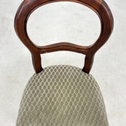 Raudonmedžio rėmo kėdė su gobeleno sėdimąja dalimi 48x50x95 cm, 48 cm